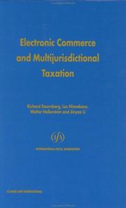 Cover of: Electronic Commerce and Multijurisdictional Taxation