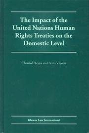 Cover of: The Impact of the United Nations Human Rights Treaties on the Domestic Level by Christof Heyns