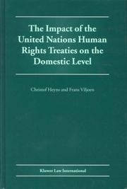 Cover of: The Impact of the United Nations Human Rights Treaties on the Domestic Level