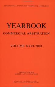 Cover of: Yearbook Commercial Arbitration, Volume XXVI, 2001 (Yearbook Commercial Arbitration)
