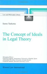 Cover of: The concept of ideals in legal theory