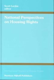 Cover of: National perspectives on housing rights