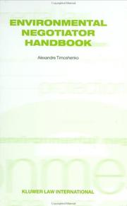 Cover of: Environmental negotiator handbook