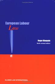 European labour law by R. Blanpain