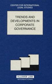 Cover of: Trends and developments in corporate governance