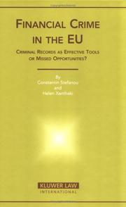 Cover of: Financial Crime in the Eu by 