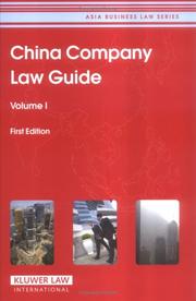 Cover of: China Company Law Guide (Asia Business Law) (Asia Business Law Series) by Graham Brown