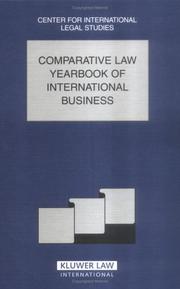 Cover of: Comparative Law Yearbook of International Business | Dennis Campbell