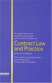 Cover of: Contract Law and Practice by Michael H. Whincup, Michael H. Whincup