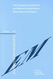 Cover of: European Constitution and National Constitutions: Ratification and Beyond (European Monographs) (European Monographs)