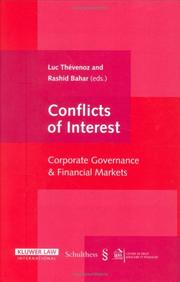 Cover of: Conflicts of Interest: Corporate Governance and Financial Markets