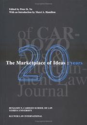 Cover of: The Marketplace of Ideas: Twenty Years of Cardozo Arts & Entertainment Law Journal