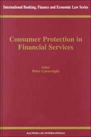 Cover of: Consumer protection in financial services