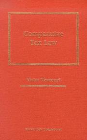 Cover of: Comparative tax law