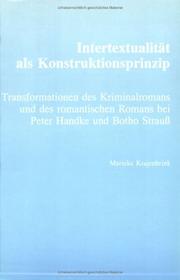 Cover of: Intertextualität als Konstruktionsprinzip by Marieke Krajenbrink