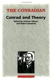 Cover of: Conrad And Theory (Conradian) by Andrew Gibson, Robert Hampson