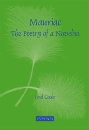 Cover of: Mauriac: The Poetry of a Novelist (Faux Titre 240) (Faux Titre)