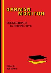 Cover of: Volker Braun in perspective