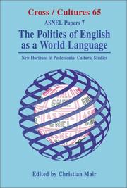 Cover of: The Politics of English as a World Language by Christian Mair
