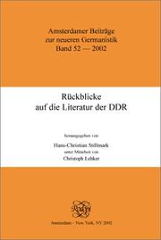 Cover of: Rückblicke auf die Literatur der DDR (Amsterdamer Beiträge zur neueren Germanistik 52)
