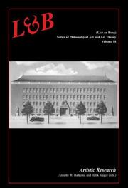 Cover of: Artistic Research (Lier & Boog Series, 18)