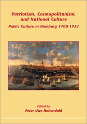 Cover of: Patriotism, Cosmopolitanism, and National Culture by Peter Uwe Hohendahl