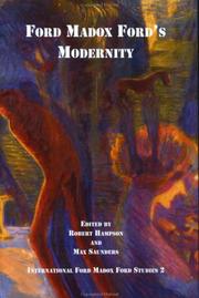 Cover of: Ford Madox Ford's Modernity (International Ford Madox Ford Studies 2) (International Ford Maddox Ford Studies) by 