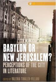 Cover of: Babylon or New Jerusalem? Perceptions of the City in Literature (DQR Studies in Literature, 32) (Dqr Studies in Literature, 32)