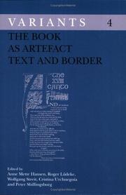 Cover of: The Book as Artefact: Text and Border (Variants 4)