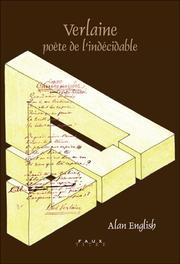 Cover of: Verlaine: Poete de l'Indecidable--Etude de la Versification Verlainienne (Faux Titre 261)