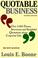 Cover of: Quotable business