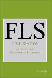 Cover of: Civilization: in French and Francophone Literature (French Literature Series XXXIII) (French Literature Series)