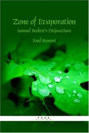 Cover of: Zone of Evaporation: Samuel Beckett's Disjunctions (Faux Titre 287) (Faux Titre)