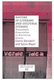 Cover of: Nature in Literary and Cultural Studies by Catrin Gersdorf