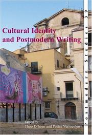 Cover of: Cultural Identity and Postmodern Writing (Postmodern Studies 39) (Postmodern Studies) by Theo d' Haen