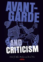 Cover of: Avant-Garde and Criticism. by 