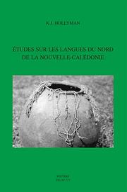 Cover of: Etudes sur les langues du Nord de la Nouvelle-Calédonie