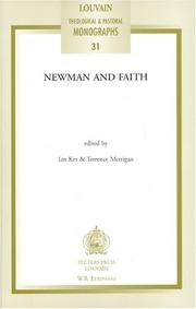 Cover of: Newman and Faith (Louvain Theological & Pastoral Monographs) (Louvain Theological & Pastoral Monographs)
