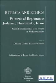 Cover of: Rituals And Ethics: Patterns of Repentance Judaism, Christianity, Islam; Second International Conference of Mediterraneum