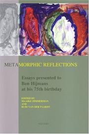 Cover of: Metamorphic Reflections: Essays Presented To Ben Hijmans At His 75th Birthday