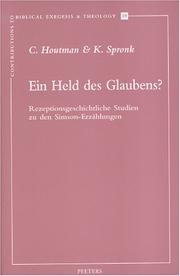 Cover of: Ein Held des Glaubens?: rezeptionsgeschichtliche Studien zu den Simson-Erzählungen