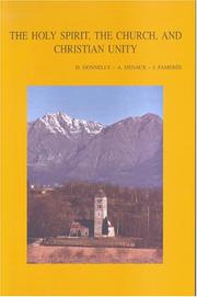 The Holy Spirit, the church, and Christian unity by Doris Donnelly, Adelbert Denaux, Joseph Famerée