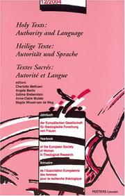 Cover of: Holy texts: authority and language = Heilige Texte : Autorität und Sprache