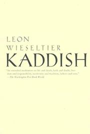 Cover of: Kaddish by Leon Wieseltier