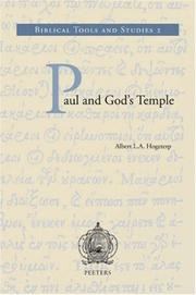 Cover of: Paul and God's temple by Albert L. A. Hogeterp