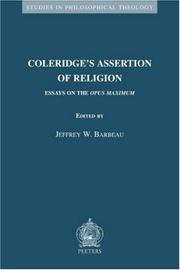 Cover of: Coleridge's Assertion of Religion by Jeffrey W. Barbeau