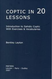 Cover of: Coptic in 20 Lessons by Bentley Layton