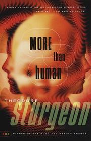 Cover of: More than human by Theodore Sturgeon
