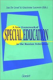 Cover of: A New Framework of Special Education in the Russian Federation