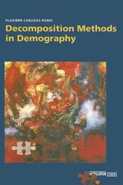 Cover of: Decomposition Methods In Demography Pb